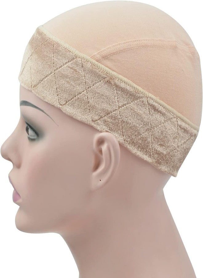 YTBYT Wig Grip Cap for Women Non Slip with Wig Grip Band 2-in-1 Adjustable Bamboo Fiber Wig Caps for Women (Beige) - Image 4