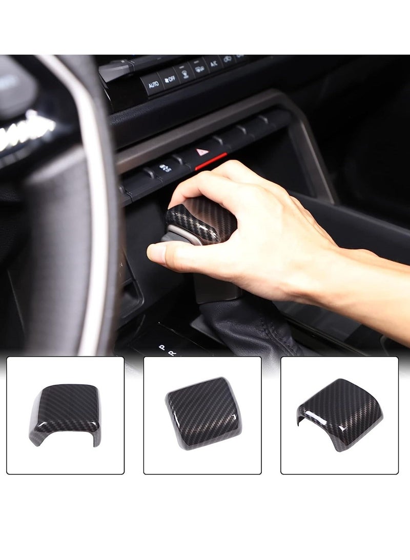 Gear Shift Knob Head Cover Trim Accessories, Compatible with Toyota Tundra/Sequoia 2022-2023, Center Console Gear Shift Head Protection Cover, Automatic Gear Shift Knob Cover ABS Interior - Image 2