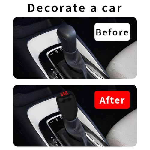 Kutyun Car Gear Shift Knobs, Manual Transmission Shift Knob, 5 Speed Car Stick Shift Knob with Adapter, Aluminum Alloy Shift Lever Knob, Universal Automatic Car Accessories for Manual Car - Image 5