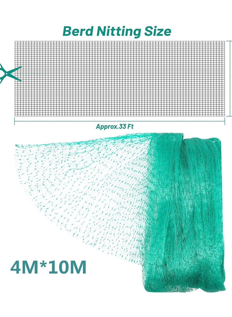 Garden Reusable Anti Bird Protection Mesh Netting Protect Seedlings Plants Flowers Fruit Green, 4 x 10M - Image 4
