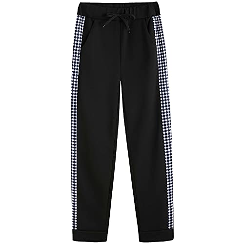 amropi Women's 2 Piece Tracksuit Sweatsuits Sets Zipper Sweatshirt and Jogging Sweatpants Suit Black, XXL - Image 4
