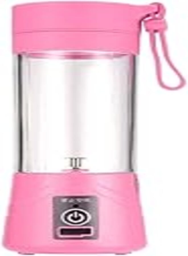 portable blender usb mixer electric juicer machine smoothie blender mini food processor personal blender cup juice blenders (pink)