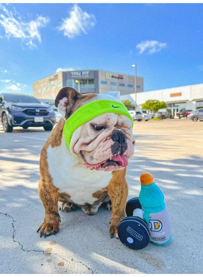 Nestpark Fitness Funny Dog Toys - Doggyade and Doggy Dumbbell Workout Parody Cute Dog Toys - 2 Pack (Workout Pack) - Image 2