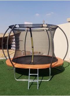JSAITOYS 10FT Big Round Kids Sport Play Trampoline with Basketball Hoop  - Image 3