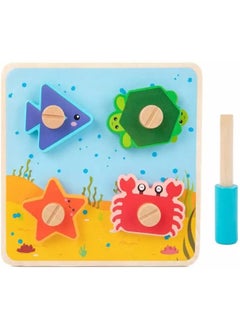 Cordova Children Early Educational Wooden Toy Screw Nut Assembly 3D Dinosaur Animal Puzzle Matching Puzzle Hand Grab Board  - Image 2