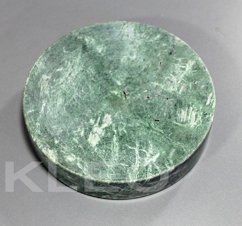 KLEO Natural Stone Soap Dish Soap Holder Bath Accessories for Bathroom, Tub or Wash Basin Accessories (Green) - Image 5