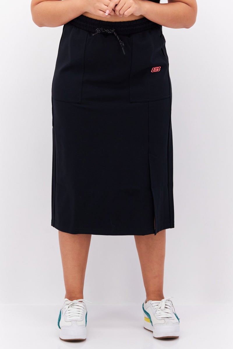 SKECHERS Women Sportwear Fit Brand Logo Outdoor Skirt, Black  - Image 1