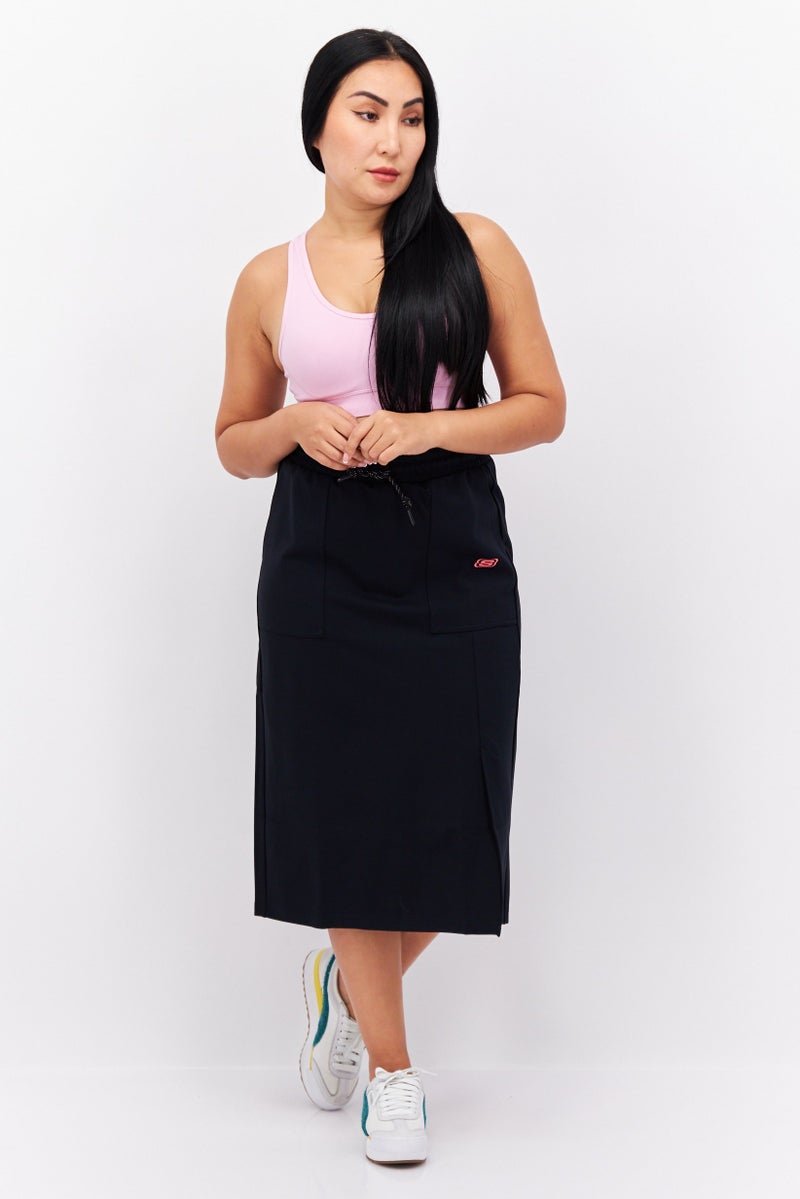 SKECHERS Women Sportswear Fit Brand Logo Outdoor Skirt, Black - Image 4