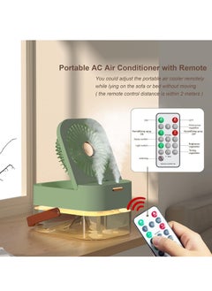 Generic Rechargeable Portable Air Conditioner Fan Mini Evaporative Air Cooler with 7 Colors LED Light 1/2/3 H Timer 3 Wind Speeds and 3 Spray Modes for Office Home  - Image 1