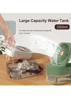 Generic Rechargeable Portable Air Conditioner Fan Mini Evaporative Air Cooler with 7 Colors LED Light 1/2/3 H Timer 3 Wind Speeds and 3 Spray Modes for Office Home  - Image 4