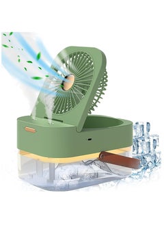 Generic Rechargeable Portable Air Conditioner Fan Mini Evaporative Air Cooler with 7 Colors LED Light 1/2/3 H Timer 3 Wind Speeds and 3 Spray Modes for Office Home  - Image 2