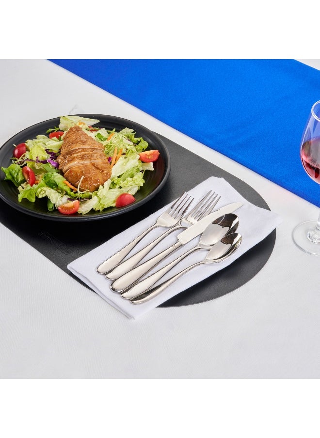 Restaurantware Sovereign Silverware Set, 10 Piece Heavy-Duty Cutlery Set - 18/10 Stainless Steel, Service For 2, Durable Flatware Set, Dishwashable, For Homes Or Restaurants  - Image 3