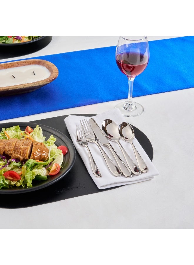 Restaurantware Sovereign Silverware Set, 10 Piece Heavy-Duty Cutlery Set - 18/10 Stainless Steel, Service For 2, Durable Flatware Set, Dishwashable, For Homes Or Restaurants  - Image 4