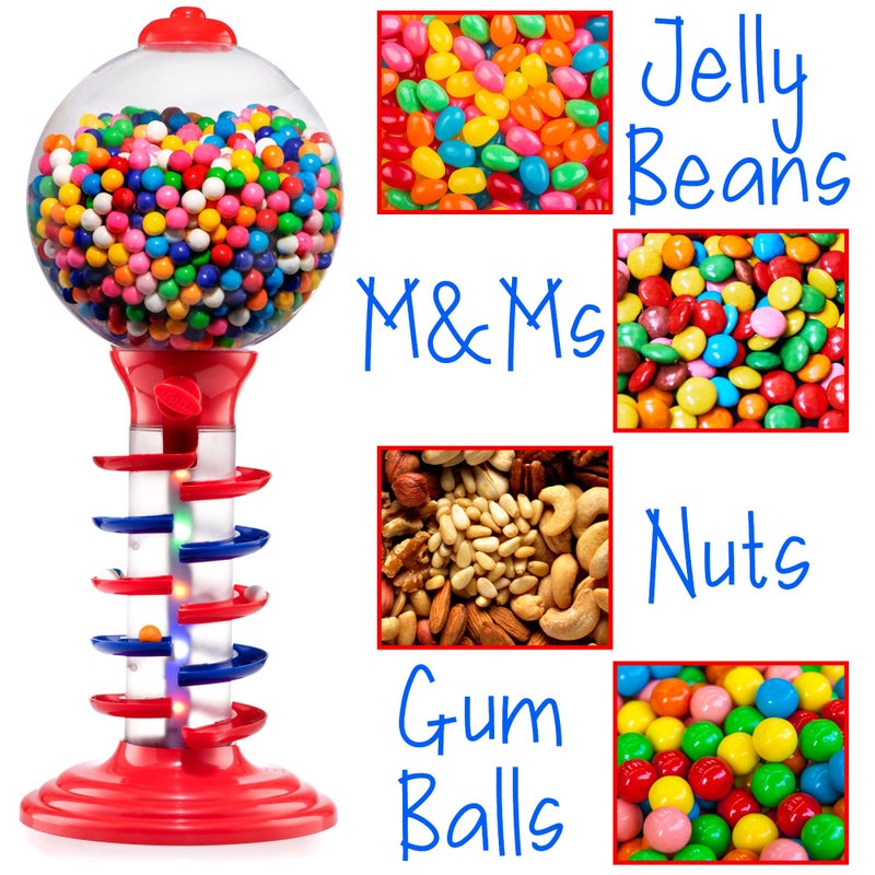 Playo Big Light and Sound Spiral Gumball Bank - 21" - Gumballs Included - Kids Twirling Style Candy Dispenser - Birthday Parties, Novelties, Party Favors and Supplies (Blue) - Image 5