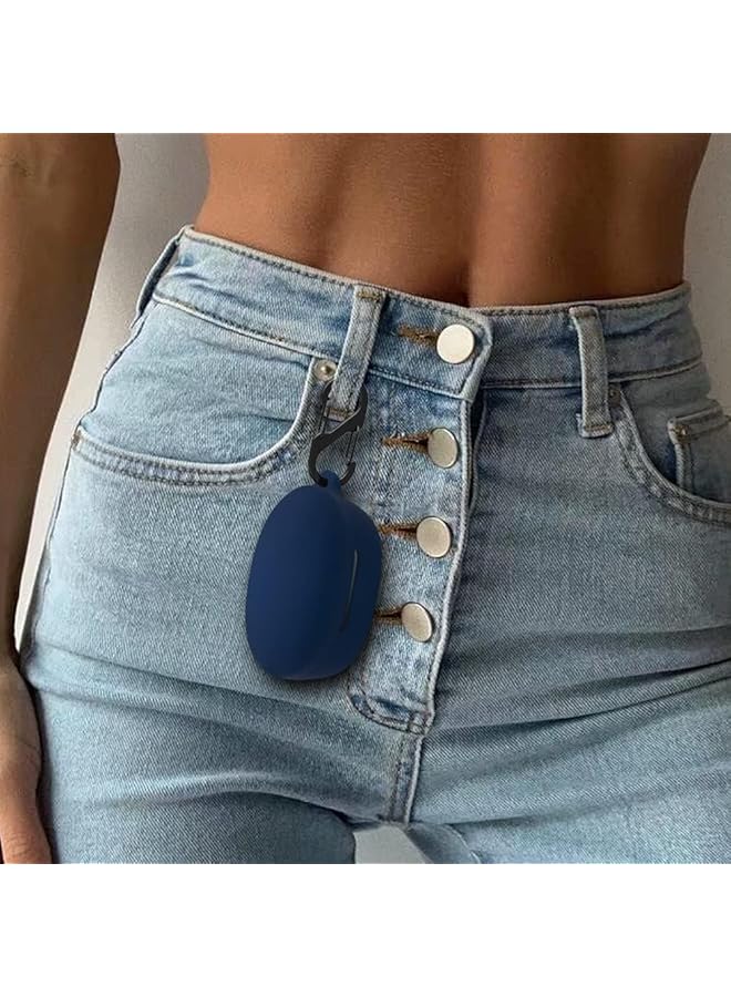 erorex Silicone Carrying Case Compatible With Soundcore Life P2 Mini Portable Scratch Shock Resistant Cover With Carabiner Blue - Image 4