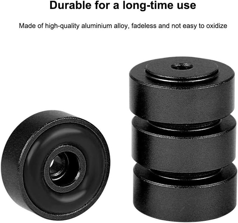 Wendry Aluminum Alloy Anti Vibration Amplifier Feet, 4PCS Speakers Stand Feet Shock Absorber Amplifier Pads Feet (208mm)(Black) - Image 3