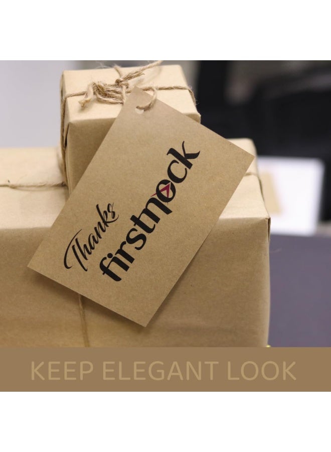 فيرستنوك مجموعة من 200 ورقة من ورق كرافت ريفي مقاس 4×6 بوصة - ورق كرافت فارغ للعلامات اليدوية، وتدوين اليوميات، وسجلات القصاصات، وإدراج الهدايا - Image 1