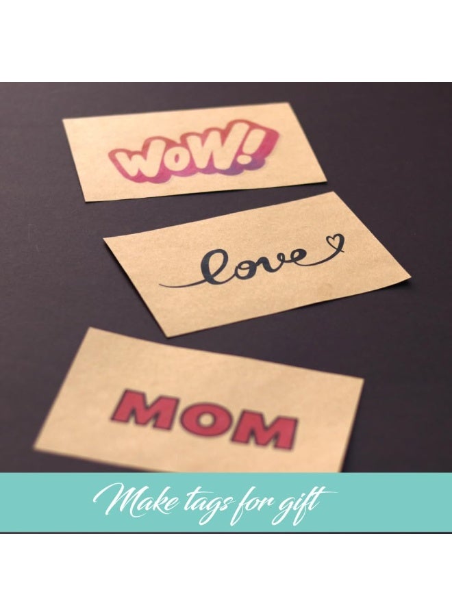 فيرستنوك مجموعة من 200 ورقة من ورق كرافت ريفي مقاس 4×6 بوصة - ورق كرافت فارغ للعلامات اليدوية، وتدوين اليوميات، وسجلات القصاصات، وإدراج الهدايا - Image 2