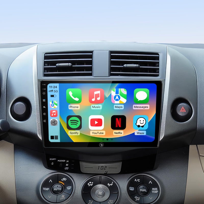 RUICAR Car Radio Stereo for Toyota RAV4 2007 2007 2008 2009 2010 2011, 10.2 Inch IPS HD Touch Screen Car Radio Wireless CarPlay Android Auto, GPS FM/SWC Bluetooth 1080P Backup Camera (2G+64G) - Image 1