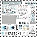 Mpanwen Fast One Birthday Decorations for Boys 143Pcs Race Car Racing 1st Party Decor Supplies for Baby Banner Cake Toppers Balloons Tablecloth Centerpieces Crown Poster Boxes Wall Signs - Image 4