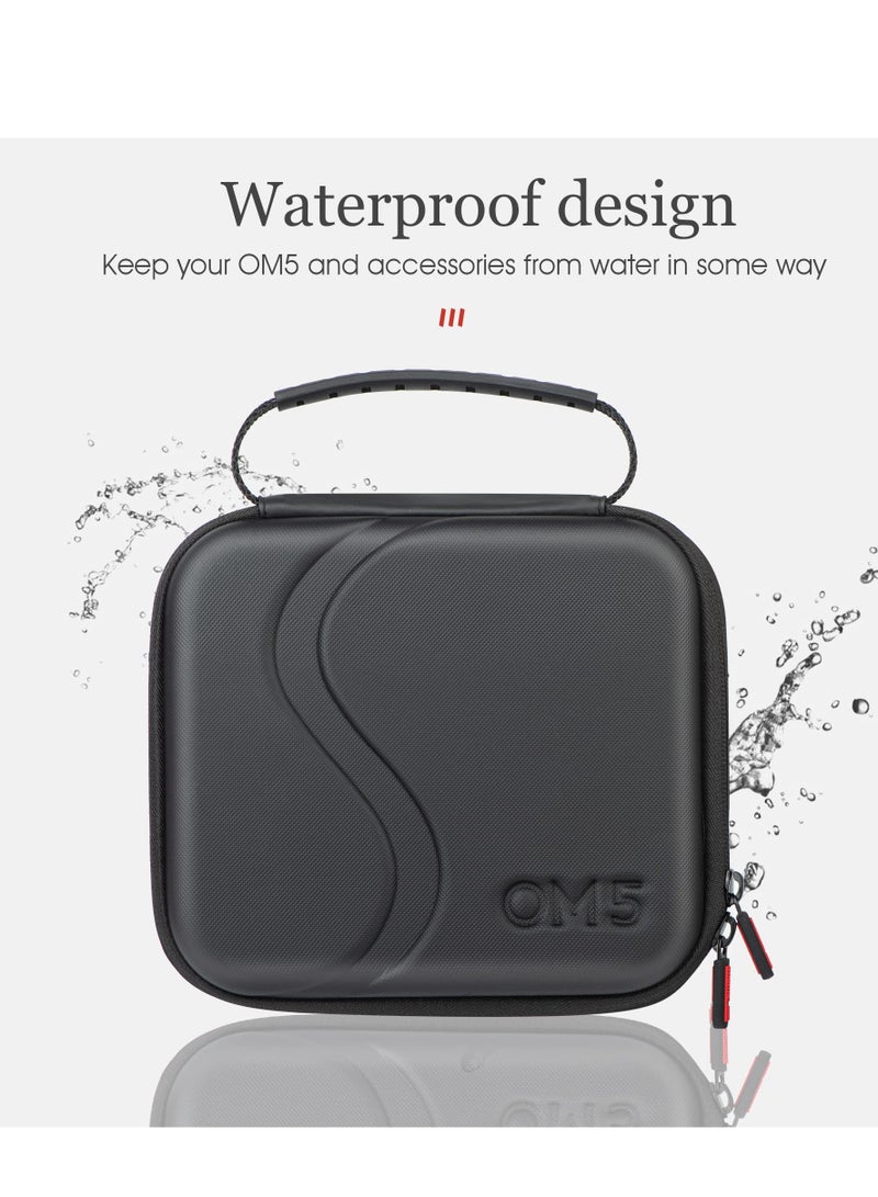 حقيبة OM 5 لملحقات DJI OM 5، حقيبة كتف تخزين محمولة، حقيبة سفر مقاومة للماء لجهاز تثبيت DJI OM5 - أسود - Image 5