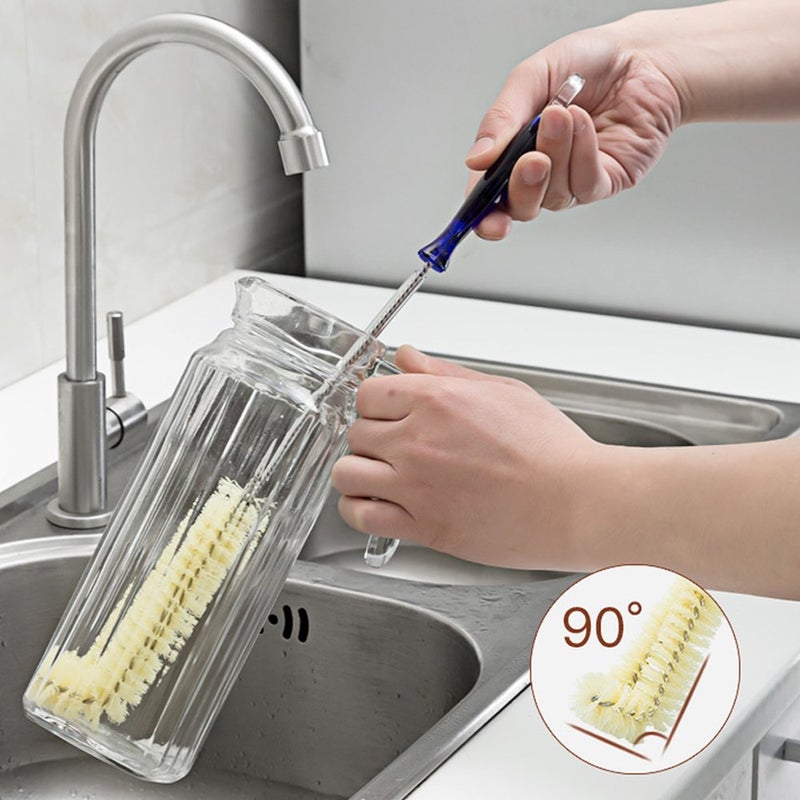 FRMARCH Long Bottle Brush Cleaner -16" Bottle Cleaning Brush Flexional Water Bottle Cleaner Washer Tool for Water Bottles,Cup,Tumblers or Wine Stemware - Image 3