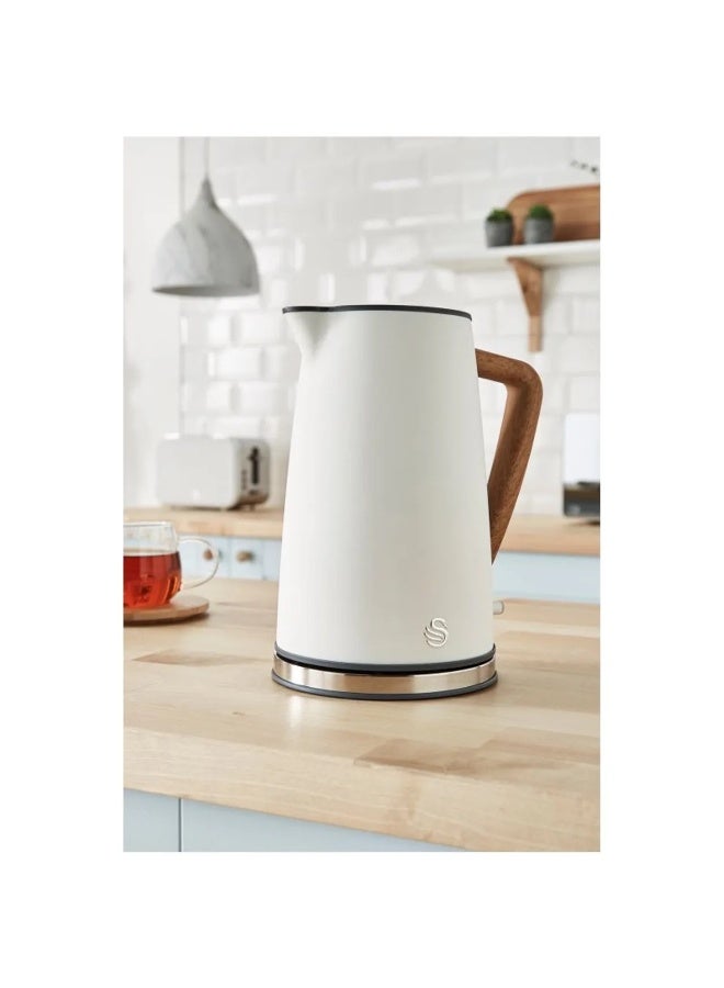 Swan - Nordic - Cordless Kettle White 1.7L - Image 2
