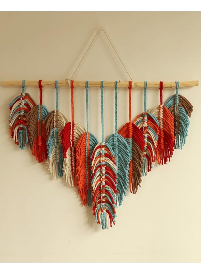 انتيكيانو مكرمية جدارية – ديكور يدوي من القطن – المقاس ‎80×63.5‎ سم. - Image 2