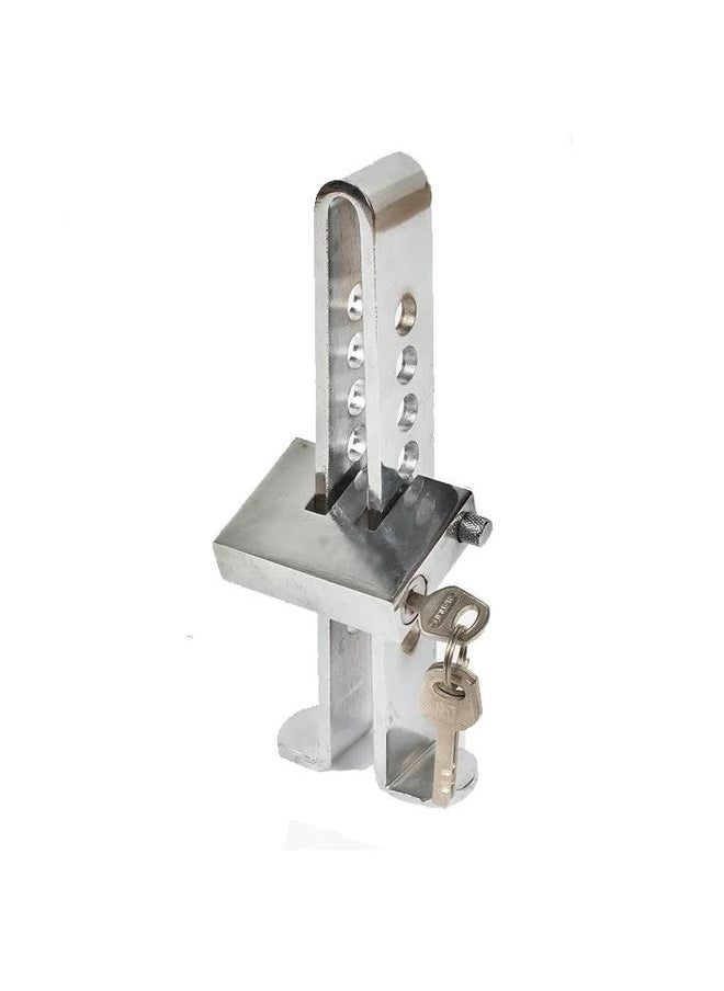 Generic 8 Holes Anti-Theft Car Clutch Pedal Lock，Anti-Theft Car Brake Clutch Lock Stainless Steel Safety Tool Heavy Duty Auto Car Brake Lock with 3 Keys  - Image 1