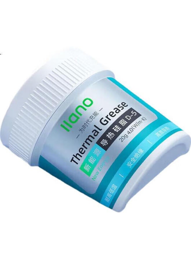 Llano Thermal Paste, Heat Dissipation Silicone Grease, Graphics Card Cooling Paste, Desktop Cpu Laptop Silicone Grease With Scraper, 20G Large Bottle, D-5 Can, Super Strong, High Temperature Resistant, Long-Lasting - Image 1