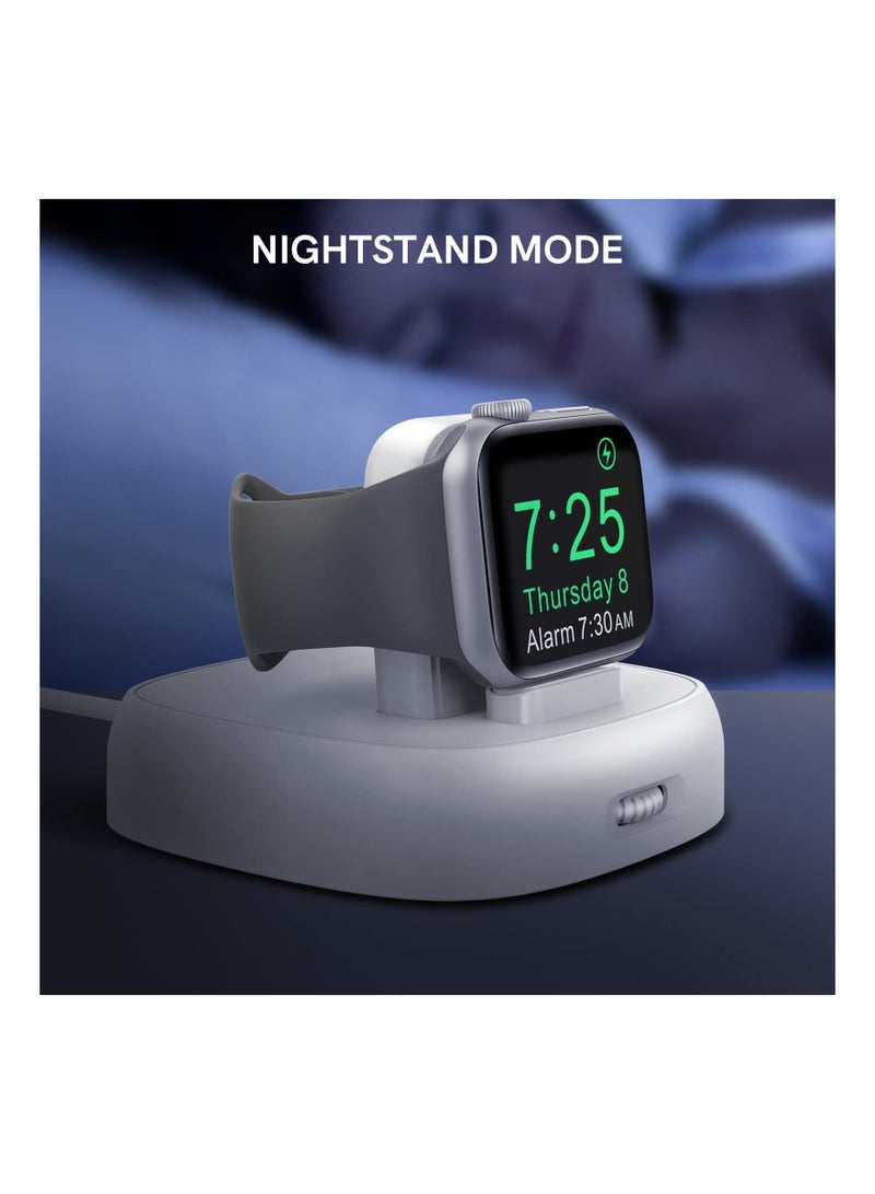 New Charging Stand Compatible With Apple Watch, Portable Watch Charger Stand with Charging Cable,Magnetic Wireless Charging Dock Compatible with Apple Watch Series 7 6 5 4 (45, 44, 42, 41, 40, 38 mm)