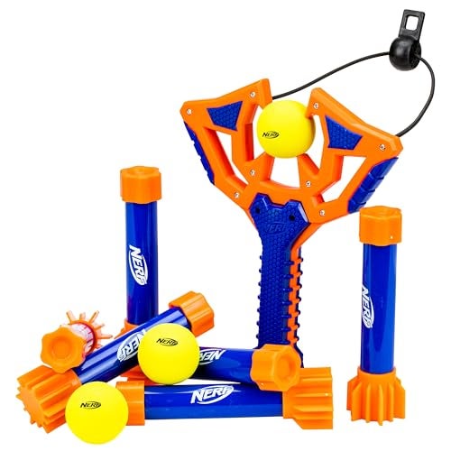 Nerf Slingshot Challenge - Kids Slingshot Bowling Game Set - Toy Target Game for Kids - Foam Ball Shooter Balls Included - Fun Toy for Boys + Girls - Image 1