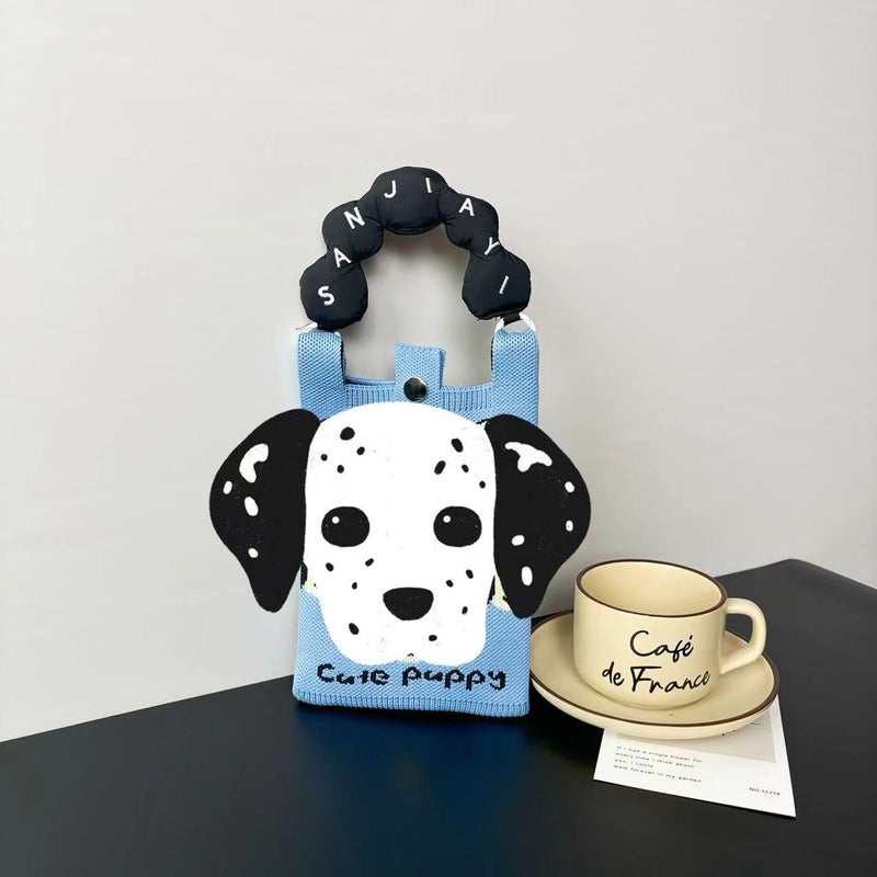 High-End Ins New Mobile Phone Bag Cute Cartoon Knitted Bag Niche Design Trendyy Shoulder Crossbody Shoulder Bag - Image 1