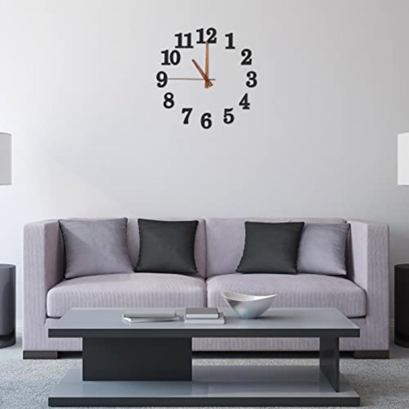75 Pieces Wooden Clock Numbers Kit in 5 Sets Arabic Clock Numbers Self Adhesive Accessories for DIY Decoration - Image 5