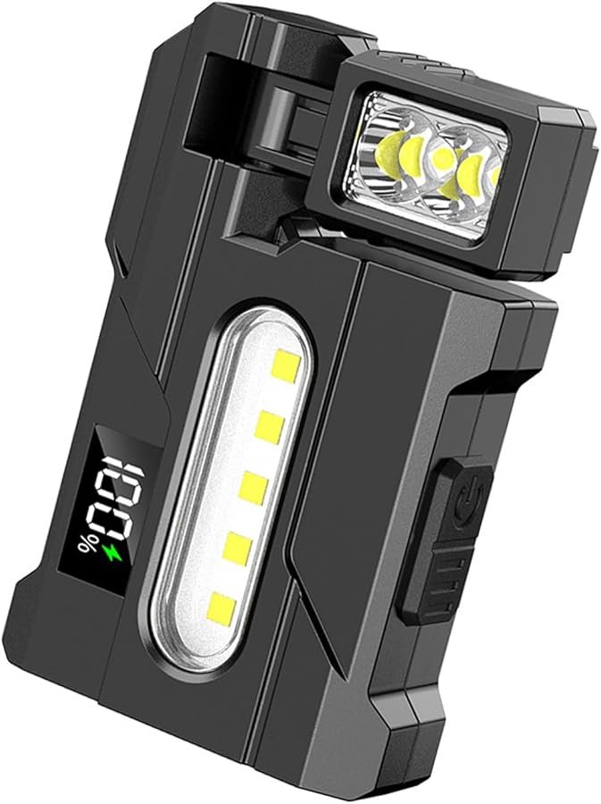 Rotating LED Work Light Portable Flashlight for Outdoor Activity and Emergencies - Image 2