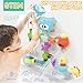 AMCHSURI Bath Toys for Kids Ages 48 STEM 27 Pack DIY Water Pipe Assembly Kit with Suction Cups MoldFree Educational Bath Toys KidToddler Bath Toy with Interactive Features for Cognitive Development - Image 4