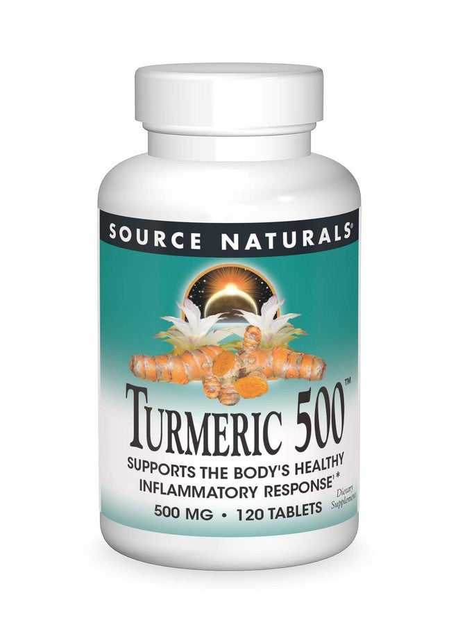 Source Naturals Turmeric, Supports the Body's Healthy Inflammation Response*, 500 mg - 120 Tablets - Image 1