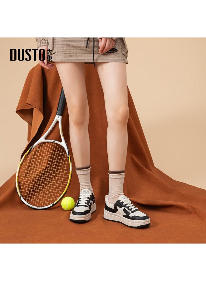DUSTO Da Dong Women's Shoes Spring/autumn New Flat Mid-heel Round Toe Strap Structural Changes Q0400 - Image 2