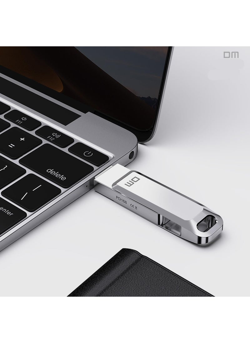 DM PD168 Metal USB 3.1 Type C Flash Memory 128GB  - Image 2