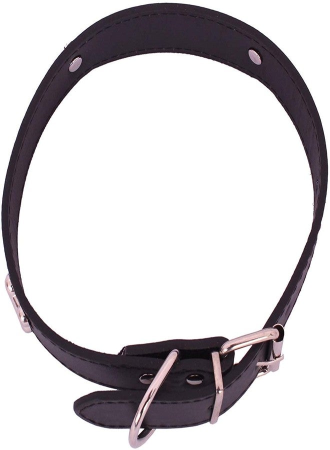 Gojira/ Pets Adjustable Dog Collar 0.9 inch with Metal Designer Stud (Black) - Image 3