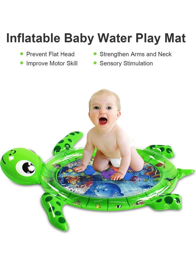 نيبمينينت بساط لعب مائي للأطفال قابل للنفخ على شكل سلحفاة - Image 4