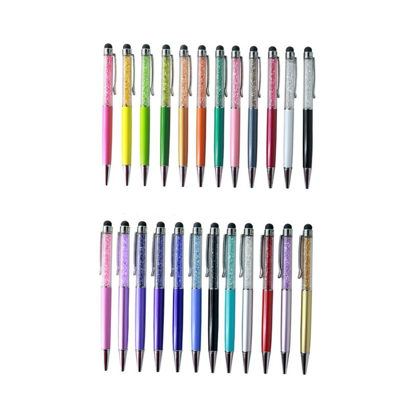 Silver Fine Point Retractable Stylus Pen for Touch Screen Tablets Phones - Image 2