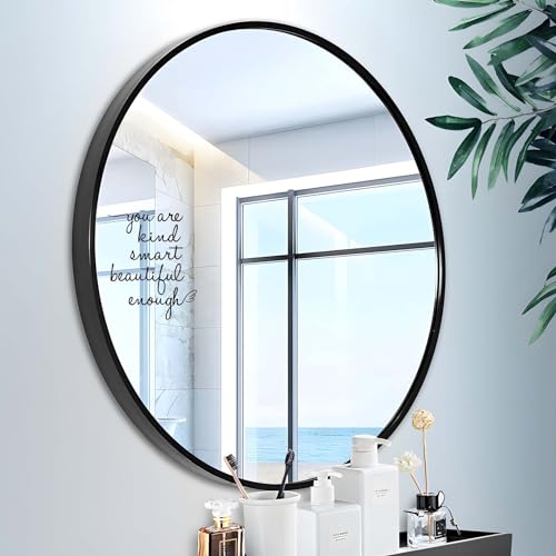 JINGIHE Affirmation Stickers You are Kind Smart Beautiful Enough, Mirror Wall Decor for Bathroom, Vinyl Peel and Stick Wall Decals for Home Decor Living Room Bedroom Girl Home Decoration (Black) - Image 5