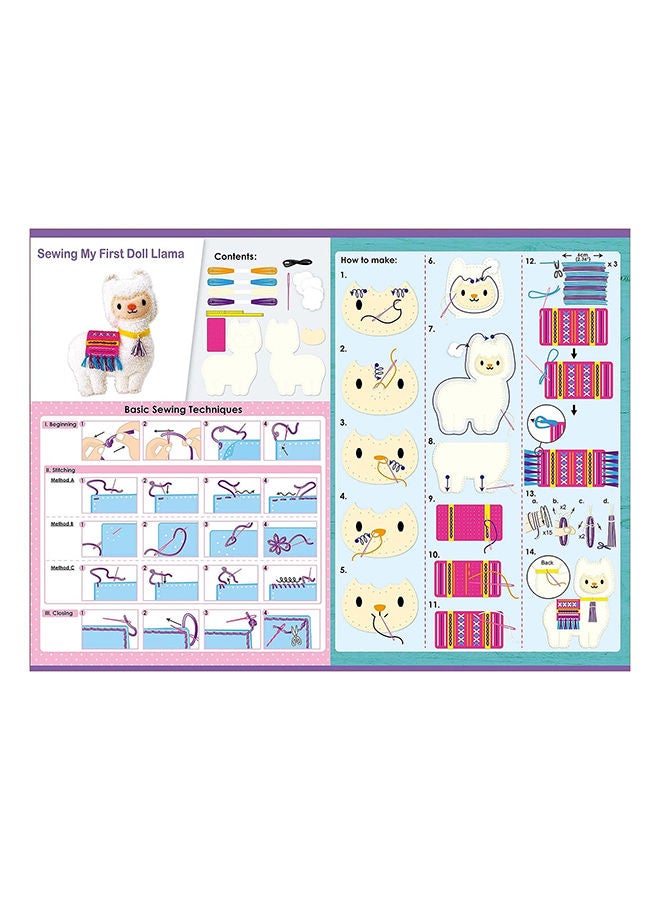 Avenir Sewing My First Doll Llama Kit Create a Super Soft Llama Develop Motor Skills & Creativity Safe and Educational Trusted Art Learning and Entertainment for Kids 3+ - Image 3