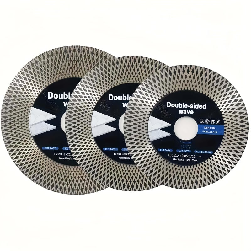 125mm قرص قطع مزدوج الجوانب بالماس للرخام والبلاط، دقة عالية، بناء فولاذي متين، قطعة واحدة LD-125 - Image 1