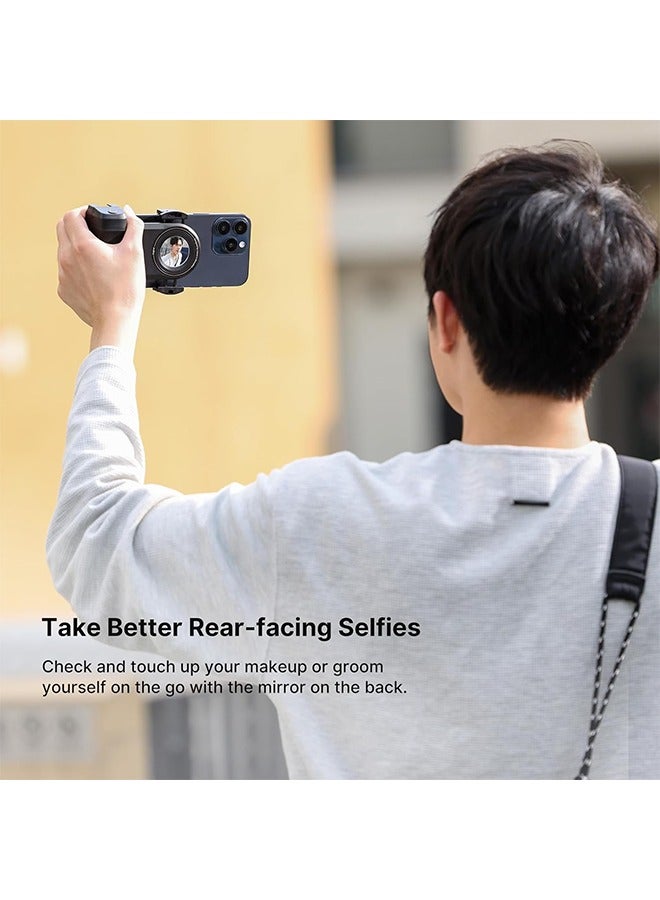 Ulanzi MA35 Smartphone Camera Shutter Grip Compatibile with MagSafe for iPhone w Wireless Remote Control Phone Clamp Holder Selfie for 1/4" Tripod Mount Cold Shoe Extension Video Shooting Acccessories - Image 4