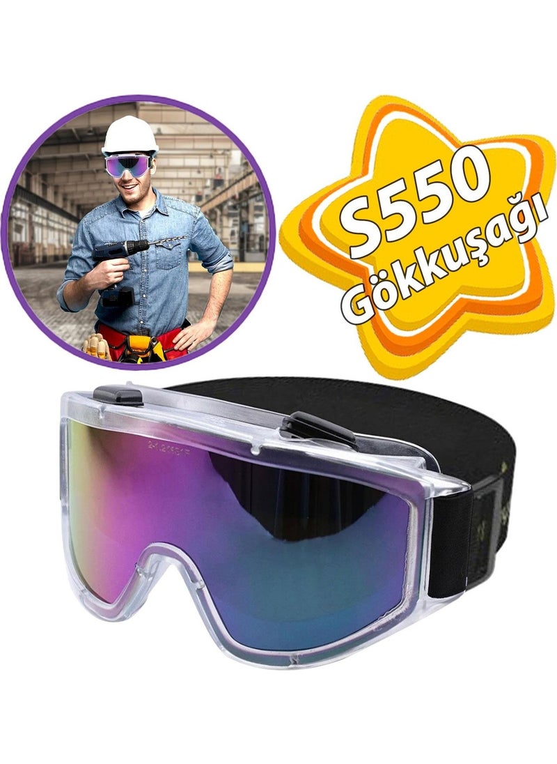 Glaswen Welding Protective Work Safety Safety Glasses Valved Glasses S550 Rainbow Products  - Image 1