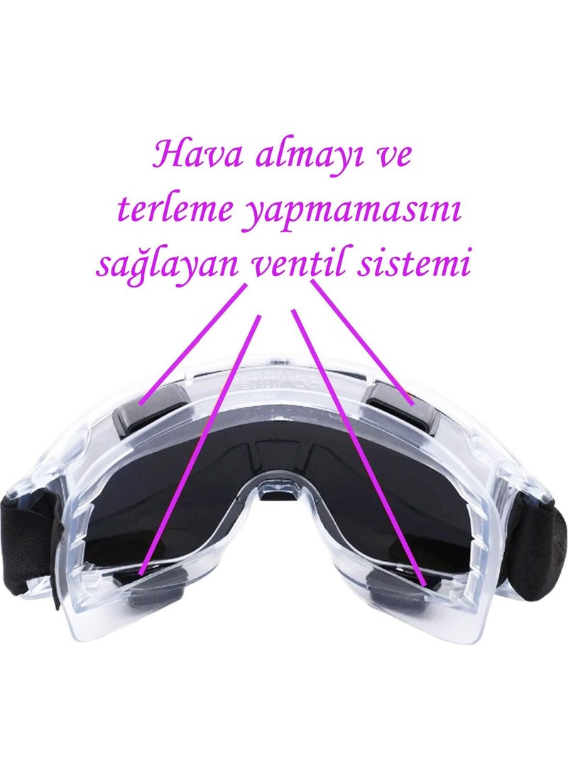 Glaswen Welding Protective Work Safety Safety Glasses Valved Glasses S550 Rainbow Products  - Image 4