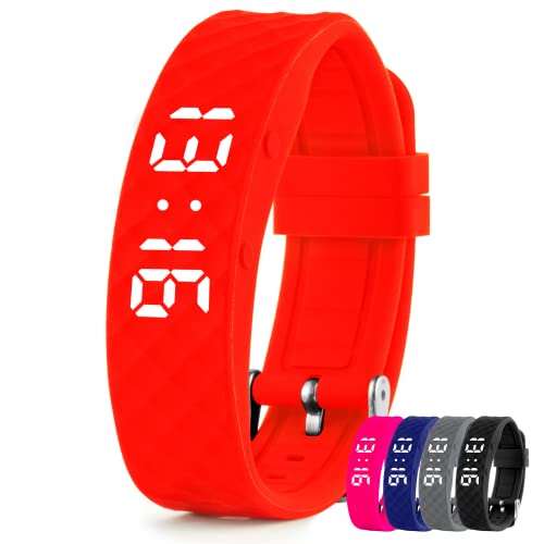 TabTime Vibrating Alarm Reminder Watch (Red) - with up to 10 Personal Alarms or Pill Reminders per Day - Image 5