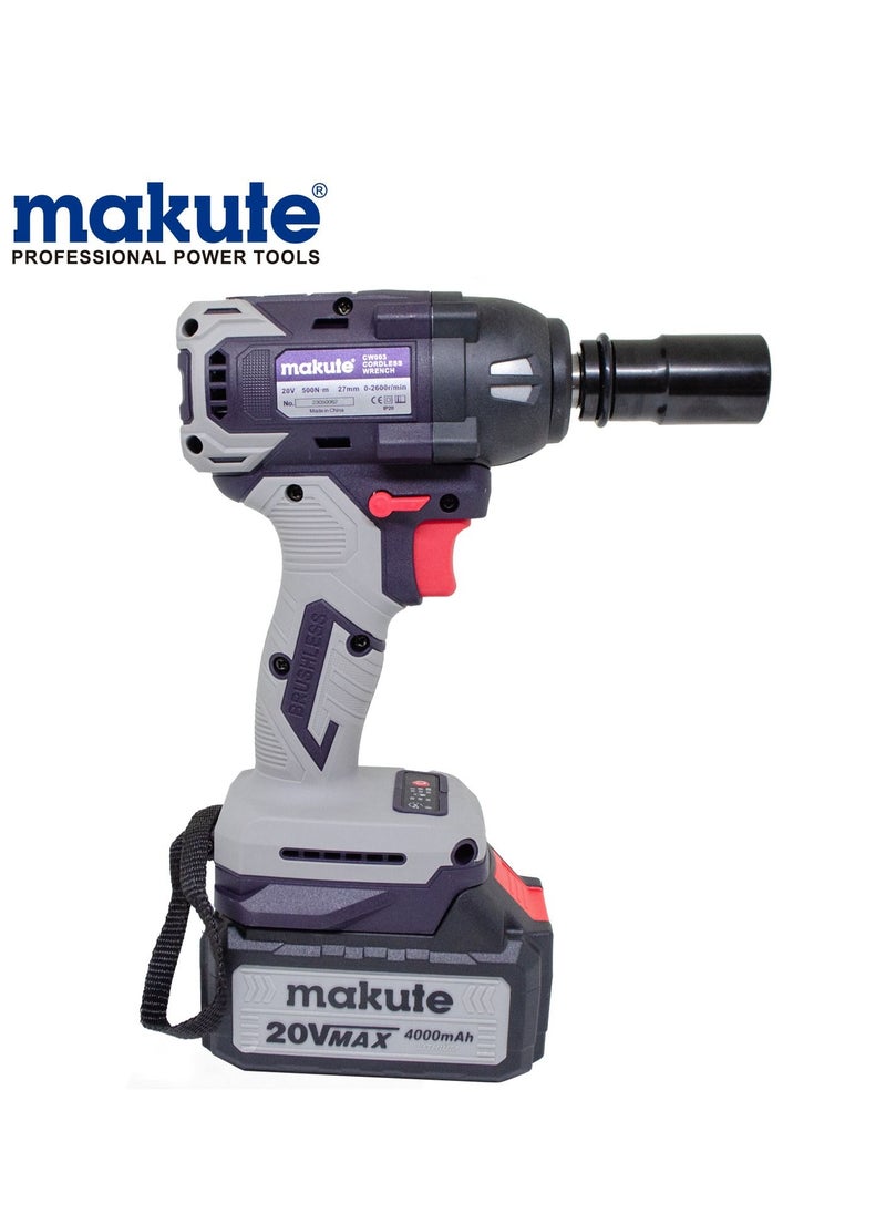 makute 27mm Cordless Impact Wrench With Two Batteries  - Image 2
